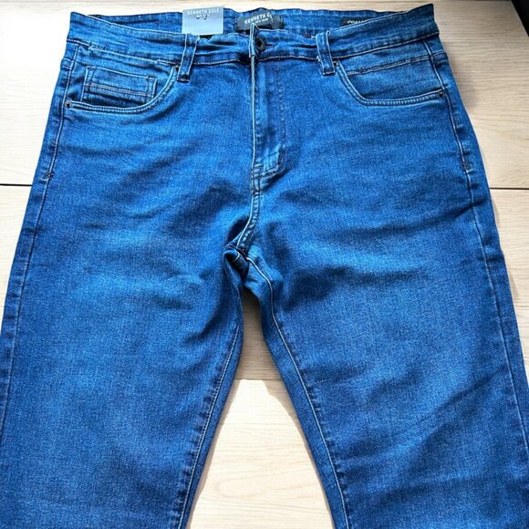Kenneth Cole Men's Straight Leg Jeans Stretch Denim Blue Size 40x29 - Picture 8 of 12
